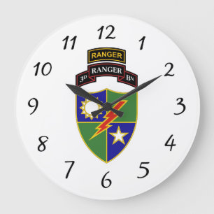 3rd Battalion - 75th Ranger w/Tab - Wall Clock