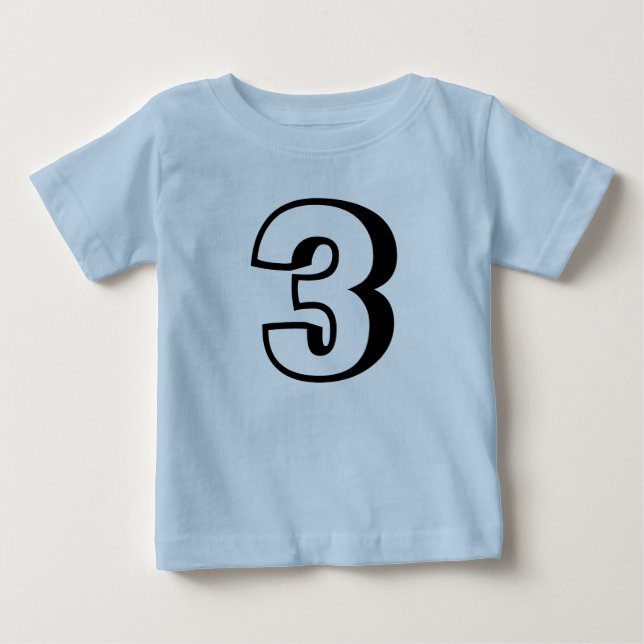 3rd birthday Age 3 Toddler T-shirts (Front)