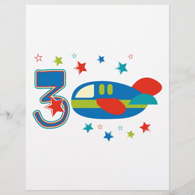 3rd Birthday Airplane (Front)