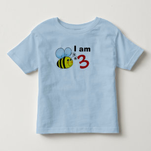3rd birthday bumble bee gift idea toddler t-shirt