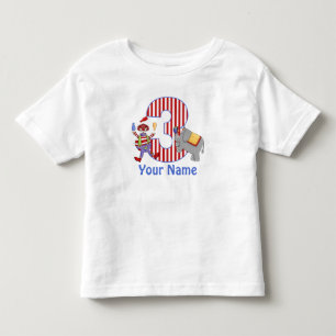 3rd Birthday Circus Personalized T-shirt