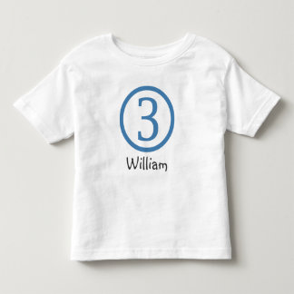 3rd Birthday Customizable T-Shirt Boy