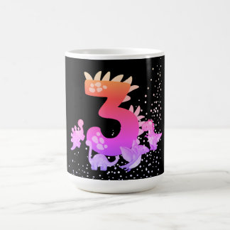 3rd Birthday. Dinosaur Design. My third birthday. Magic Mug