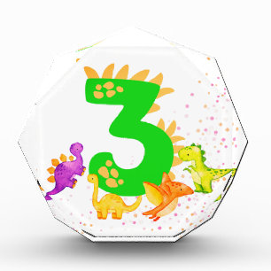 3rd Birthday. Dinosaur Design. My third birthday. Photo Block