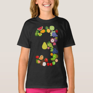 3rd Birthday Fruit 3 Number For 3 Year Old Boys T-Shirt