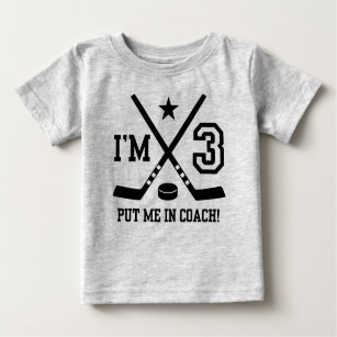 3rd Birthday Hockey Baby T-Shirt
