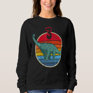 3rd Birthday I Brachiosaurus Diplodocus I Family M Sweatshirt