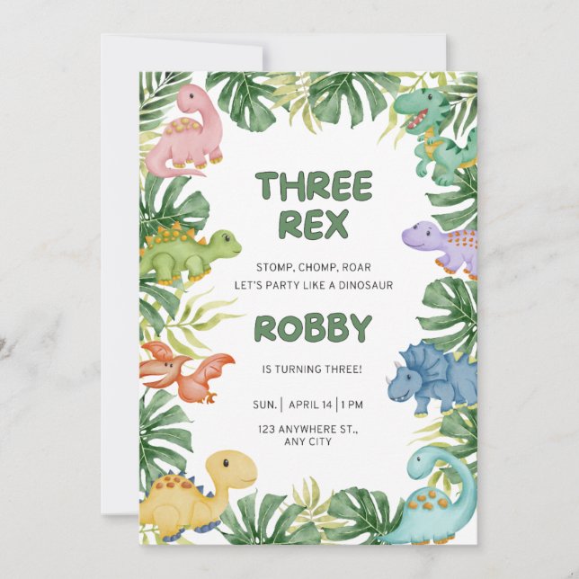 3rd Birthday Invitation (Front)