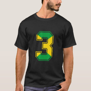 3rd Birthday Jamaican 3 Years Old Number 3 Jamaica T-Shirt