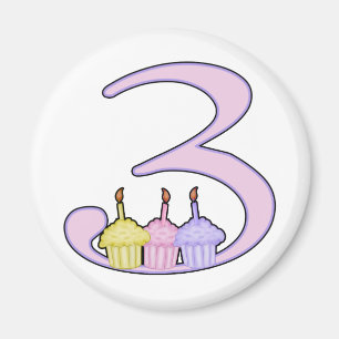 3rd Birthday Magnet