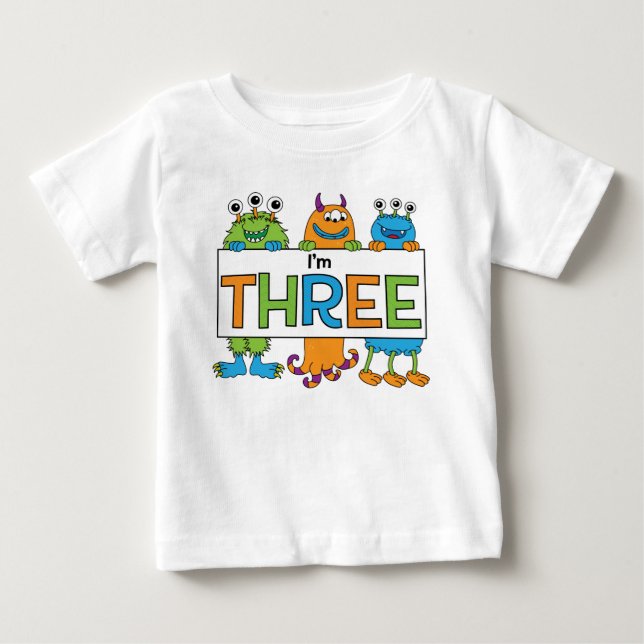 3rd Birthday Monster Tee (Front)
