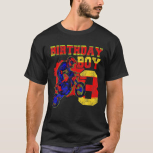 3Rd Birthday Motocross Dirt Bike 3 Years Old Vinta T-Shirt