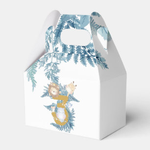 3rd Birthday Safari Animals Exotic Personalized Favor Box