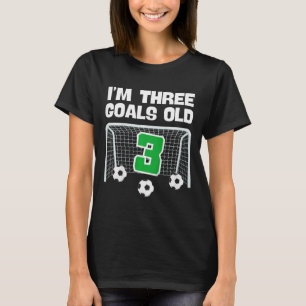 3rd Birthday Soccer Football Player Boy 3 Years Ol T-Shirt