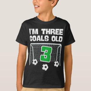 3rd Birthday Soccer Footll Player Boy 3 Years Old T-Shirt