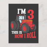 3rd Birthday Tractor loving Kid 3 Year Old Farmer