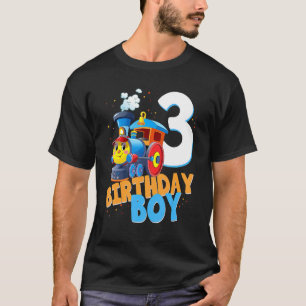3rd Birthday Train Boys Girls 3 Years Old I'm Thre T-Shirt