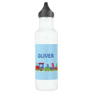 3rd Birthday Train Personalize Name 710 Ml Water Bottle