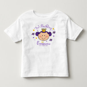 3rd Birthday Twincess Personalized Shirt