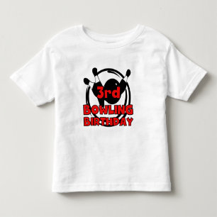 3rd Bowling Birthday Tshirts and Gifts