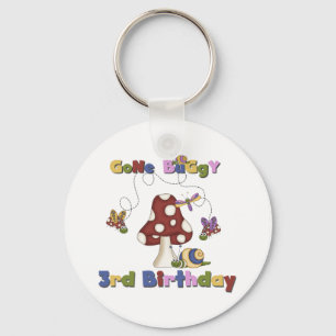 3rd Bug Birthday Tshirts and Gifts Keychain