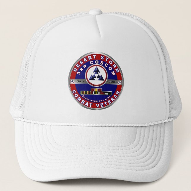 3rd COSCOM Desert Storm Veteran Trucker Hat (Front)