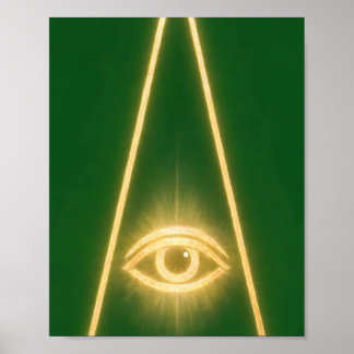 3rd Degree — All-Seeing Eye Masonic Art Poster