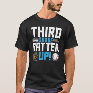 3rd Grade Back To School 3rd Grade Batter Up Baseb T-Shirt