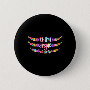 3rd Grade Back To School Bracelet Teacher Girls Ki 2 Inch Round Button