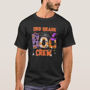 3rd Grade Boo Crew Teachers Students Halloween Cos T-Shirt