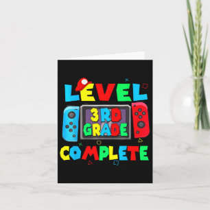 3rd Grade Complete Last Day Of School Video Game 1 Card