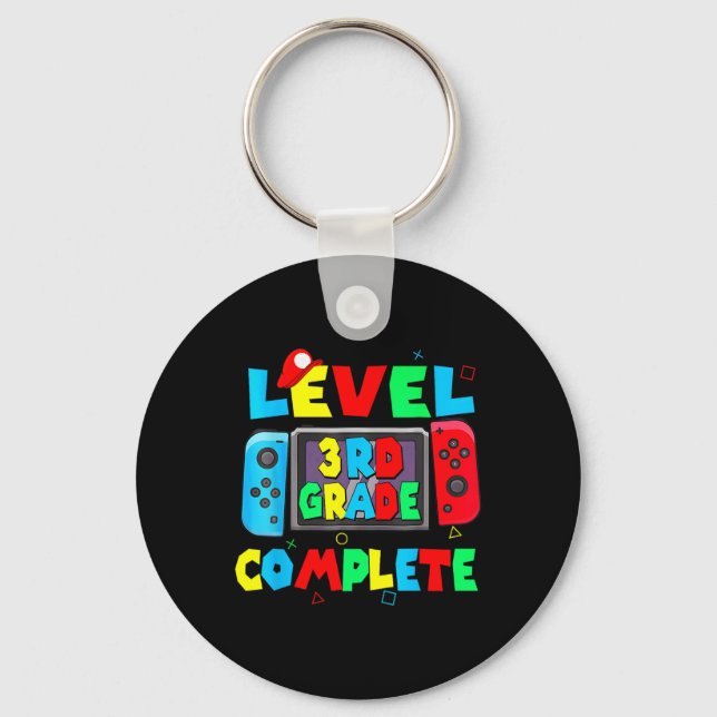 3rd Grade Complete Last Day Of School Video Game 1 Keychain (Front)