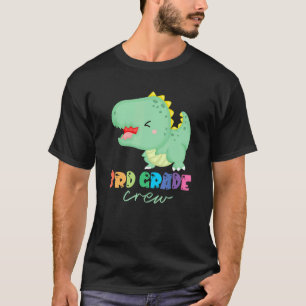 3rd Grade Crew Cute Dinosaur First Day Of School B T-Shirt
