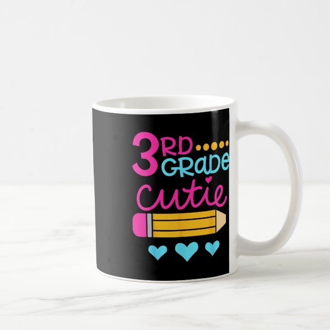 3rd Grade Cutie First Day Of School Back To School Coffee Mug (Right)