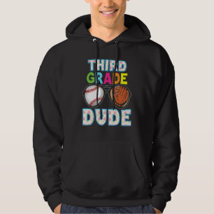 3rd Grade Dude Back To School Third Student Kid Ba Hoodie