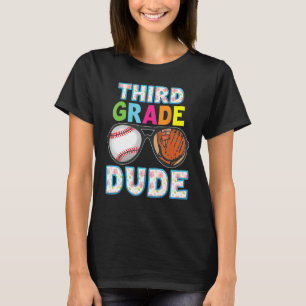 3rd Grade Dude Back To School Third Student Kid Ba T-Shirt