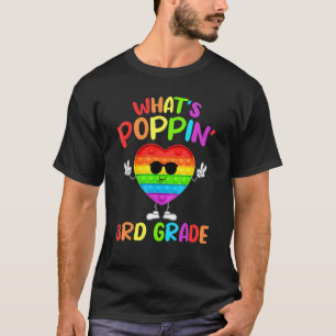 3rd Grade First Day Of School Pop It Push It Fidge T-Shirt