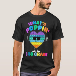 3rd Grade First Day Of School Pop It Push It Fidge T-Shirt