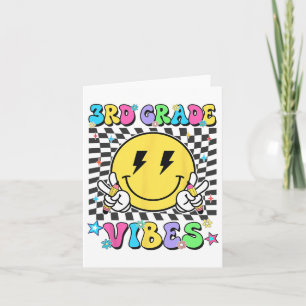 3rd Grade For Girls Boy Teacher Third Grade Back T Card