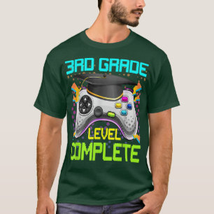 3rd Grade Gamer Level Complete Video Games Graduat T-Shirt