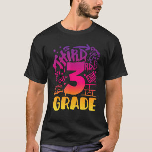 3rd Grade Girl Bfirst Day Of School Teacher Back T T-Shirt