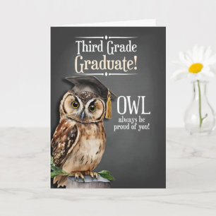 3rd Grade Graduate OWL Always Be Proud of You Card