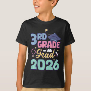 3rd Grade Graduation 2026 Proud Grad Third Grade G T-Shirt