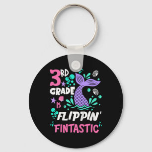 3rd Grade Is Flippin Fintastic Back To School Merm Keychain
