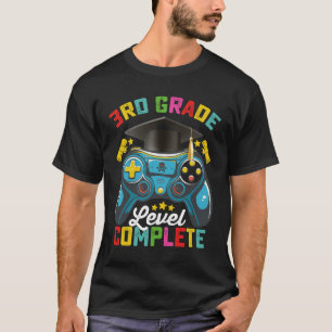 3rd Grade Level Complete Graduation Gaming Gamer T-Shirt