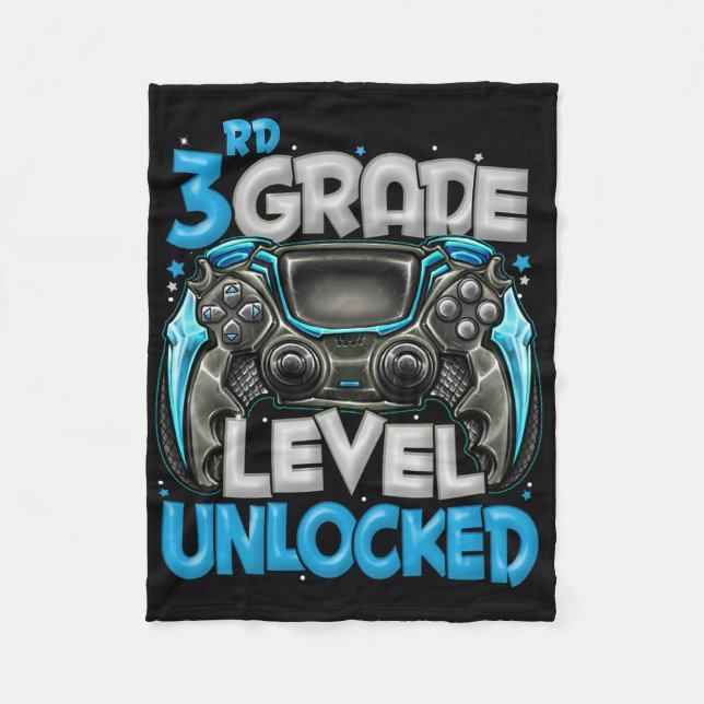 3rd Grade Level Unlocked Game On 3rd Grade Ck To S Fleece Blanket (Front)