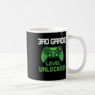 3rd Grade Level Unlocked Gamer Ck To School Boys G Coffee Mug