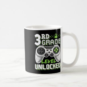 3rd Grade Level Unlocked Video Game Back To School Coffee Mug
