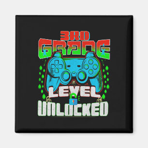 3rd Grade Level Unlocked Video Game Byck To School Magnet