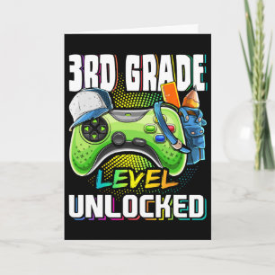 3rd Grade Level Unlocked Video Game Ck To School B Card
